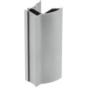 GTV NOVO S 18mm Handle Profile for 18mm Wood or 4mm Glass Panels Anodized Aluminum 2.7m
