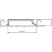 Profil cache aluminium anodisé pour rail de roulement inférieur "EVO" longueur 3m / 3m