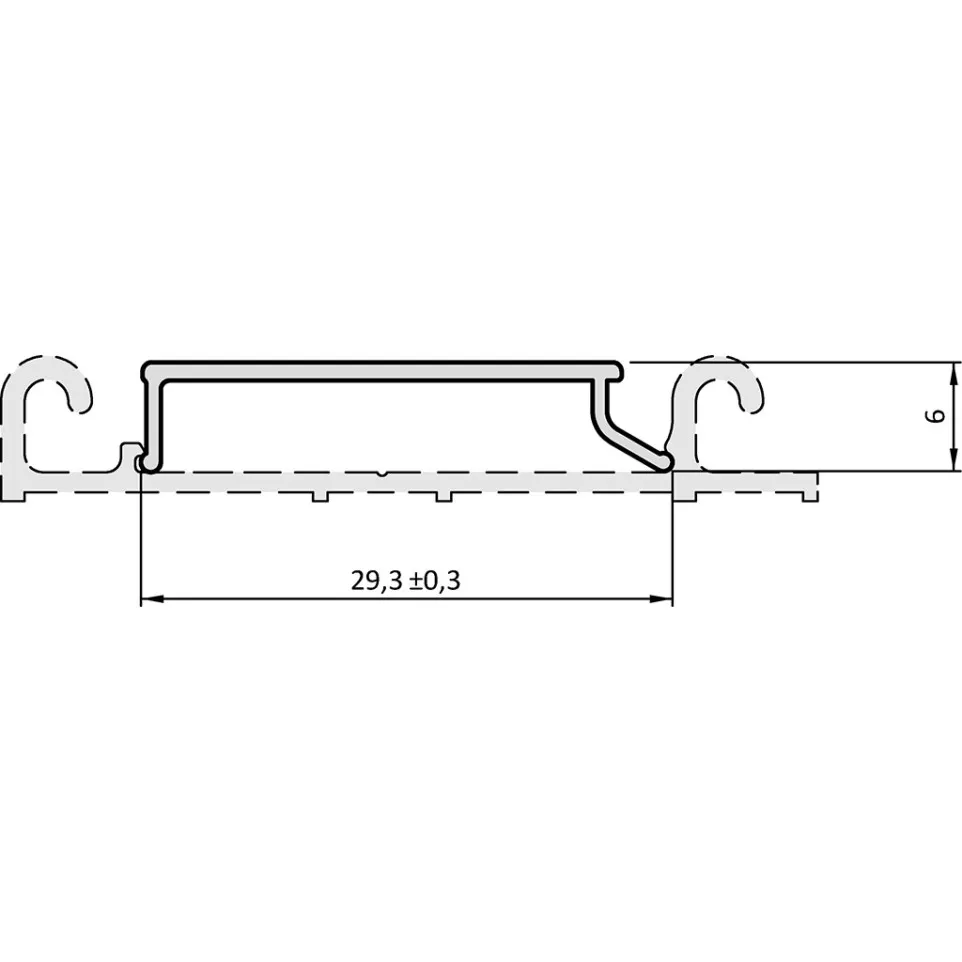 Geanodiseerd aluminium afdekprofiel...
