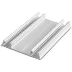 Dubbele bodemrail \"PRO\" geanodiseerd aluminium voor ERGO 18, NOVO S 18 en 18/4, LOCA 18 en 18/4 schuivers lengte 6m / 6m