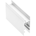 Profil inférieur de porte aluminium blanc pour coulissants NOVO S 18/4 et NERO 18/4 longueur 3m / 3m