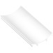 Profil cache aluminium blanc pour rail de roulement inférieur "PRO" longueur 3m / 3m