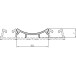 Profil cache aluminium blanc pour rail de roulement inférieur "PRO" longueur 3m / 3m