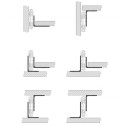 Bracket Kit for H53 Drawer Slides 80kg 350x35x45mm per piece
