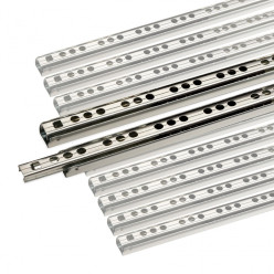 Gekogellagerde geleiders gedeeltel. uittrekbaar 438mm H17 10kg / pce
