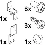 Adapter Set for Hawa Combino 35 H MS Damping Kit / pc