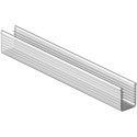 Transparent Plastic Glass Clamp Seal for Bottom Door Profile and 8mm Glass Thickness ROBUSTUS / 20m