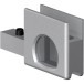 Omkeerbare verchroomde adapter voor drukbediende veiligheidssloten en voor beglazing tot 8 mm dikte SUPRA / pce