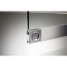 SUPRA Reversible Plastic and Natural Aluminum End Handle for Glazing up to 8mm Thickness per piece