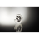 Roulette avec galet acier à roulement à billes et revêtement plastique ROBUSTUS / pce