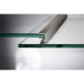 Natuurlijk geanodiseerd aluminium antistofprofiel met borstelafdichting voor 8mm dikke SUPRA beglazing, lengte 5m / 5m