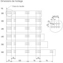 Coulisses 3D soft close 350mm à sortie totale avec clips 30kg / pce