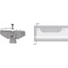 Sjabloon voor het installeren van de activator in het SlideLine 55 Plus loperprofiel / pce