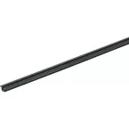 Profil de coulissage et de guidage plastique noir SlideLine 55 Plus, longueur 4m, max. 15kg par panneaux / 4m