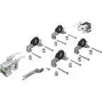 TopLine 1 Upper Sliding Hardware Kit for 2 Doors Max 50 kg per Panel per Piece