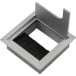 GLAnd softclose 80x80x25mm geanodiseerd aluminium / pce