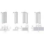 Dubbel montageprofiel voor LINEAR zijpaneel / 3m