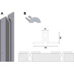 Aluminum Shelf Upright End...