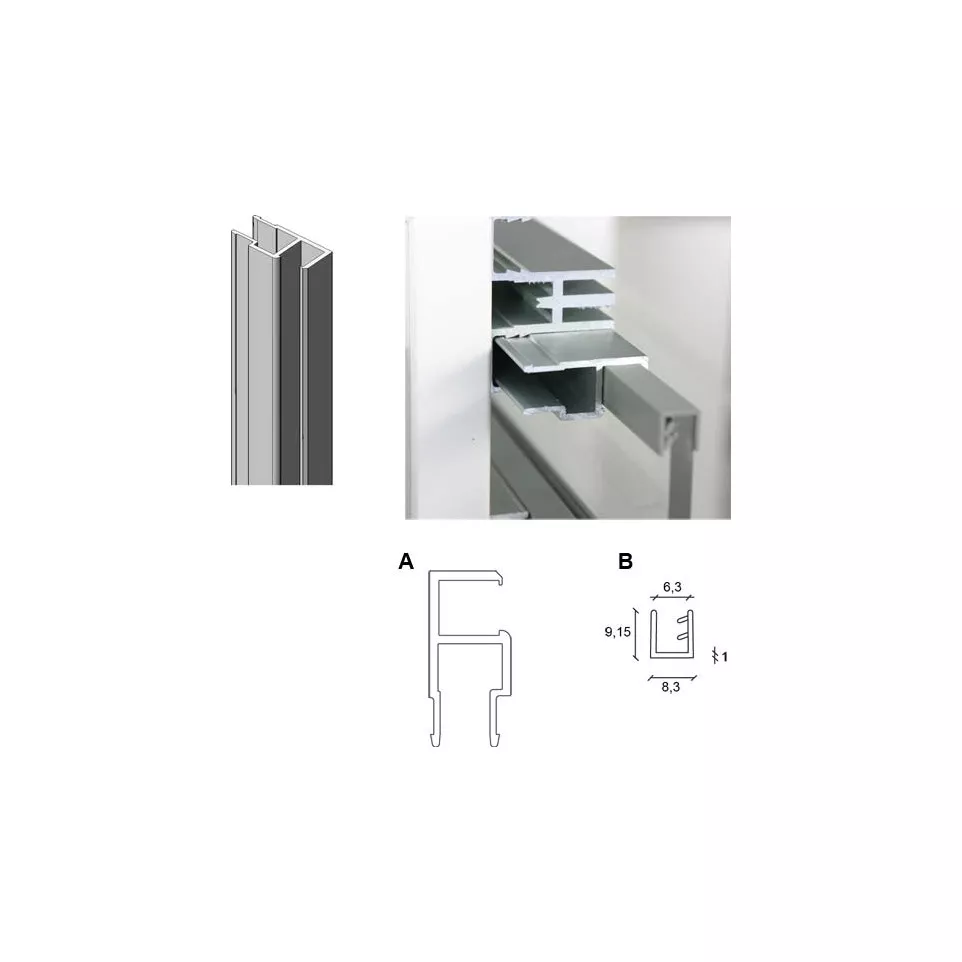Rubber profiel voor LINEAR glas / 3012mm