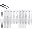 Set of 2 Pneumatic Gas Springs for Lift Advanced Hinge, 400N Spring Force per piece