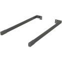 Lengte-railset antraciet 500mm voor Slim-panlades / pce