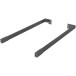 Lengte-railset antraciet 500mm voor Slim-panlades / pce