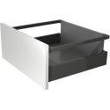 Kit de tringles longitudinales anthracite 350mm pour tiroirs à casseroles Slim / pce