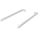 Kit de tringles longitudinales blanc 450mm pour tiroirs à casseroles Slim / pce