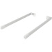 Kit de tringles longitudinales blanc 450mm pour tiroirs à casseroles Slim / pce