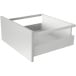 Kit de tringles longitudinales blanc 450mm pour tiroirs à casseroles Slim / pce