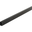 Tringle en aluminium anthracite à recouper pour façade aluminium de tiroir à casseroles intérieur Slim longueur 1,2m / 1.2m