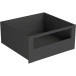 Tringle en aluminium anthracite à recouper pour façade aluminium de tiroir à casseroles intérieur Slim longueur 1,2m / 1.2m