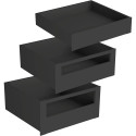 Façade en aluminium anthracite ht.110mm à recouper pour tiroir intérieur et tiroir à casseroles intérieur Slim longueur 1,2m / p