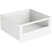 Witte aluminium rail op maat te zagen voor aluminium frontpaneel interne pannenlade, Slim lengte 1,2m / 1.2m
