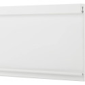 Façade en aluminium blanc ht.110mm à recouper pour tiroir intérieur et tiroir à casseroles intérieur Slim longueur 1,2m / pce