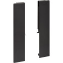 Frontpaneelaansluitset antraciet, hoogte 199mm voor aluminium frontpaneel van interne pannenlade Slim / pce