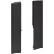 Frontpaneelaansluitset antraciet, hoogte 199mm voor aluminium frontpaneel van interne pannenlade Slim / pce