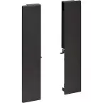 Kit de raccords de façade anthracite hauteur 199mm pour façade en aluminium de tiroir à casseroles intérieur Slim / pce