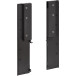 Frontpaneelaansluitset antraciet, hoogte 199mm voor aluminium frontpaneel van interne pannenlade Slim / pce