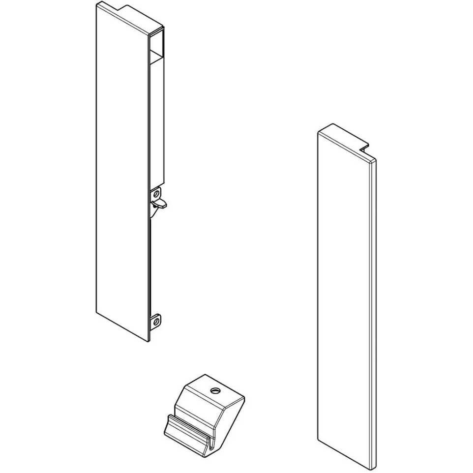 Anthracite Facade Connector Kit 199mm...