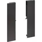 Kit de raccords de façade anthracite hauteur 167mm pour façade en aluminium de tiroir à casseroles intérieur Slim / pce