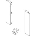 Kit de raccords de façade anthracite hauteur 167mm pour façade en aluminium de tiroir à casseroles intérieur Slim / pce