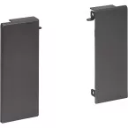 Anthracite Front Connector Kit 84mm Height for Slim Internal Aluminum Drawer Fronts per piece