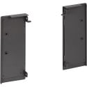 Kit de raccords de façade anthracite hauteur 84mm pour façade en aluminium de tiroir intérieur Slim / pce