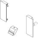 Kit de raccords de façade anthracite hauteur 84mm pour façade en aluminium de tiroir intérieur Slim / pce