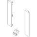 White Front Fittings Kit Height 199mm for Aluminum Drawer Front Inside Slim per piece