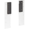 Frontpaneelconnectorset, wit, hoogte 167mm voor aluminium frontpaneel van interne  pannenlade Slim / pce