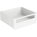 Frontpaneelconnectorset, wit, hoogte 167mm voor aluminium frontpaneel van interne  pannenlade Slim / pce
