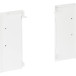 Frontpaneelconnectorset, wit, hoogte 84mm voor aluminium frontpaneel van binnenlade Slim / pce