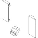Frontpaneelconnectorset, wit, hoogte 84mm voor aluminium frontpaneel van binnenlade Slim / pce